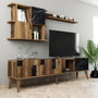 Hanah Home Mueble de TV Madrid - Nogal y Negro